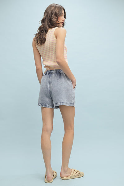 Tencel Shorts With Drawstring