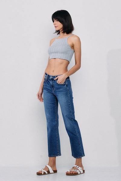 CLASSIC HIGH RISE STRAIGHT JEANS