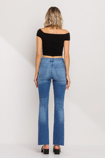 Mid Rise Flare with Side Slits