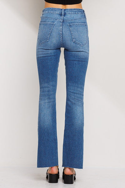 Mid Rise Flare with Side Slits