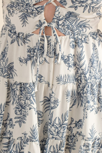 Floral Cut-Out Dress