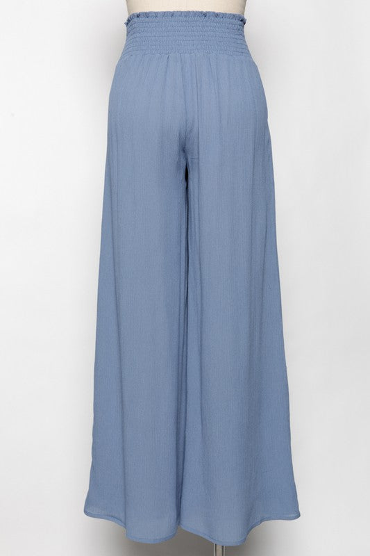 Wide Smock Waist Pants