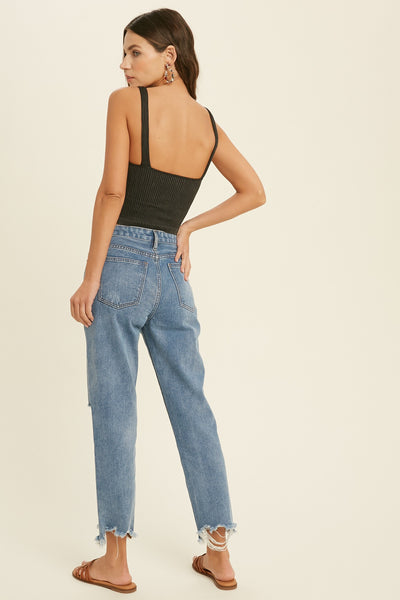 SEAMLESS RIBBED BRALETTE