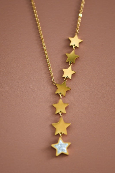 18K Gold Non-Tarnish Stainless Steel Necklace