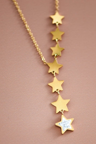 18K Gold Non-Tarnish Stainless Steel Necklace