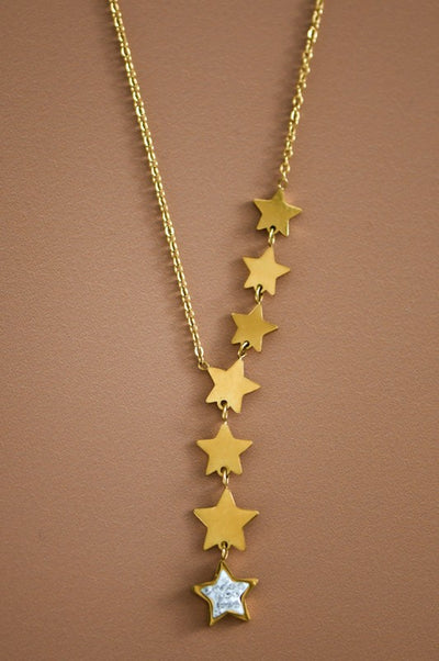 18K Gold Non-Tarnish Stainless Steel Necklace