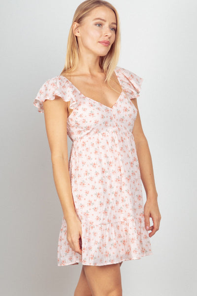 PLUS SIZE Sweetheart Neckline Floral Dress