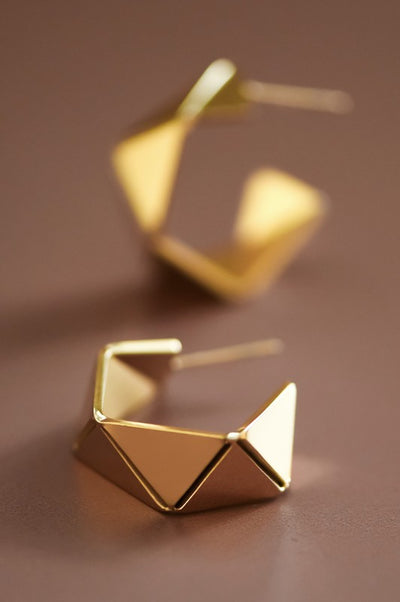 18K Waterproof Non-Tarnish Stainless Steel Hoops