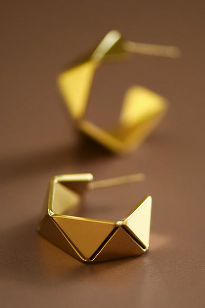 18K Waterproof Non-Tarnish Stainless Steel Hoops