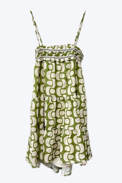 Printed Cut Out Back Dress