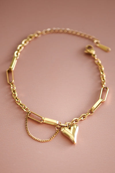 18K Non-Tarnish Stainless Steel Chain Bracelet