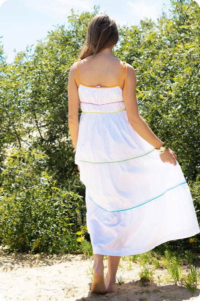 MULTI CONTRAST MAXI DRESS