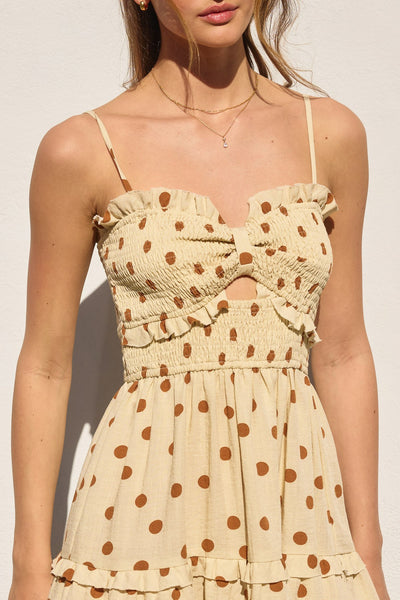 Easy Does It Smocked Sweetheart Mini Dress