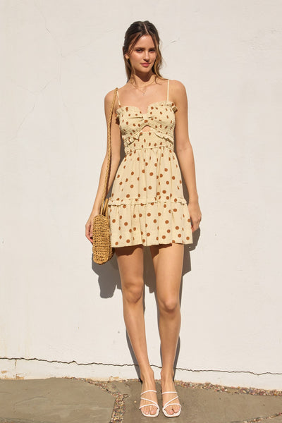 Easy Does It Smocked Sweetheart Mini Dress