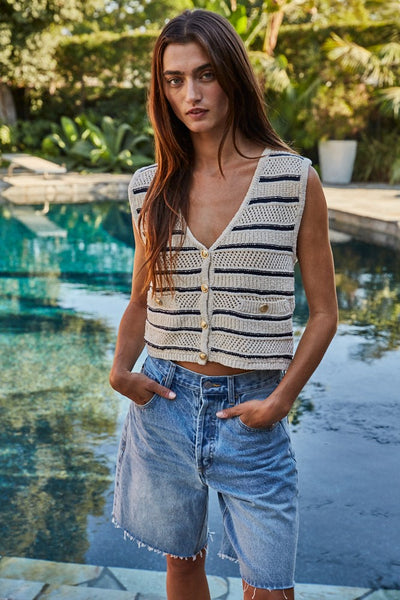Devanne Striped Vest Top