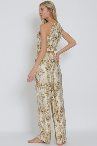 Halter Elastic Waisted Top