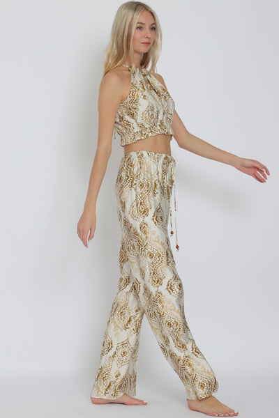 Halter Elastic Waisted Top