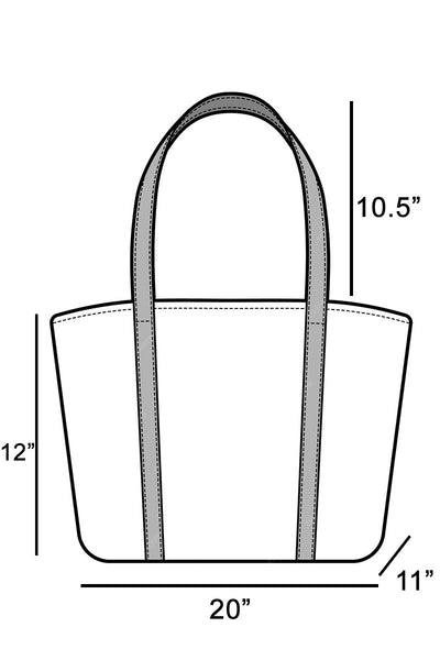 Seed Beaded Fishes Jute Tote Bag