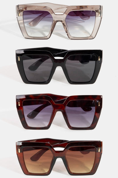 Thick Frame Square Lens Sunglasses
