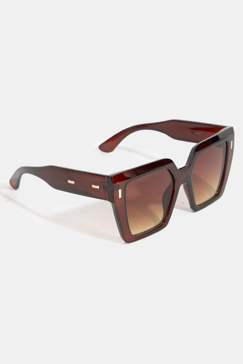 Thick Frame Square Lens Sunglasses