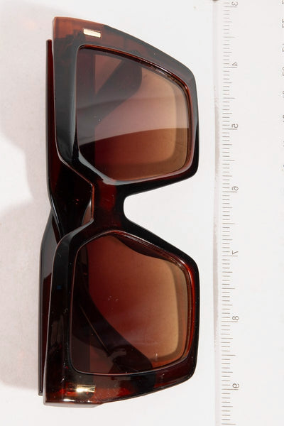 Thick Frame Square Lens Sunglasses