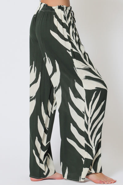 Elastic Waisted Long Pants