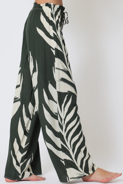 Elastic Waisted Long Pants