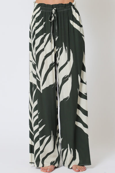 Elastic Waisted Long Pants