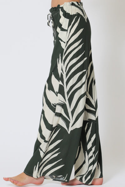 Elastic Waisted Long Pants