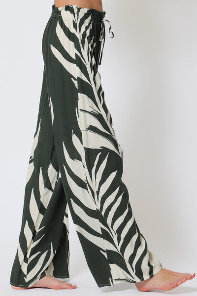 Elastic Waisted Long Pants