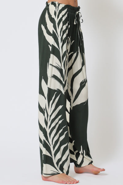 Elastic Waisted Long Pants