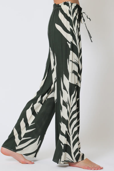 Elastic Waisted Long Pants