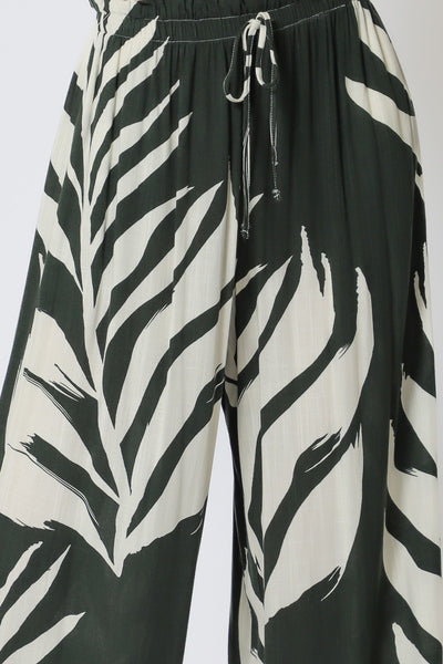 Elastic Waisted Long Pants