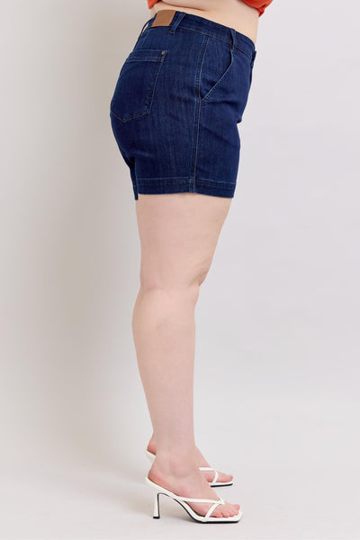 Hw Denim Trouser Shorts