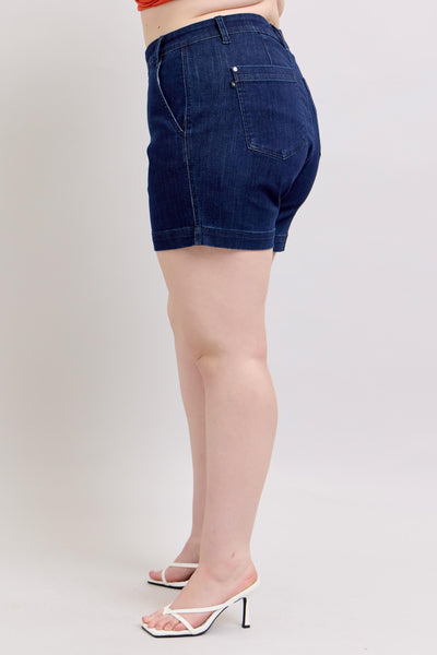 Hw Denim Trouser Shorts