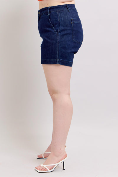 Hw Denim Trouser Shorts