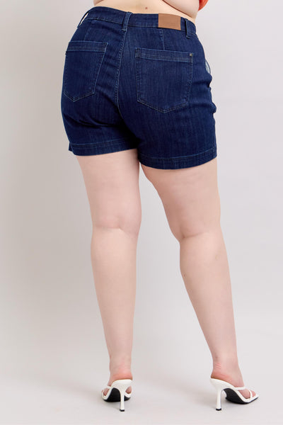 Hw Denim Trouser Shorts
