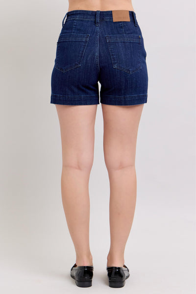 Hw Denim Trouser Shorts