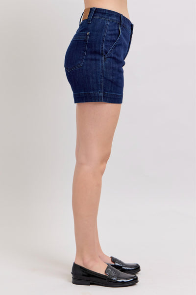 Hw Denim Trouser Shorts