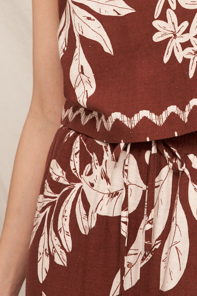 Tropical Print Pants