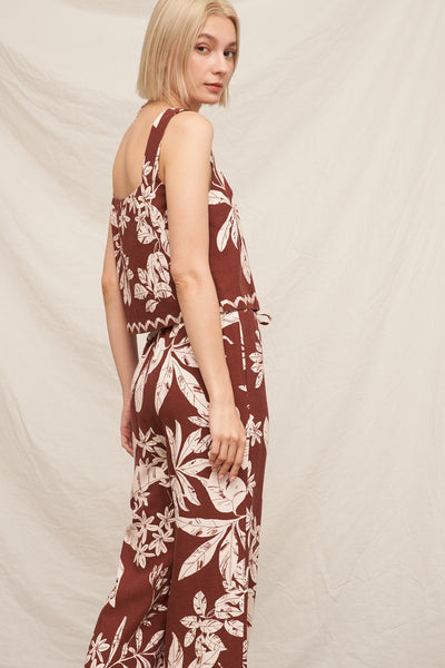 Tropical Print Pants