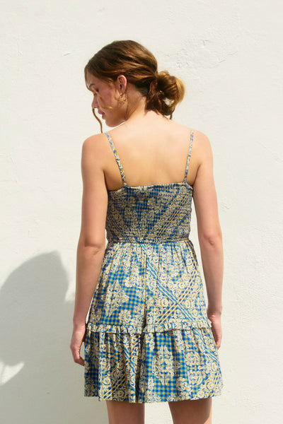 Stay Cute Smocked Sweetheart Mini Dress