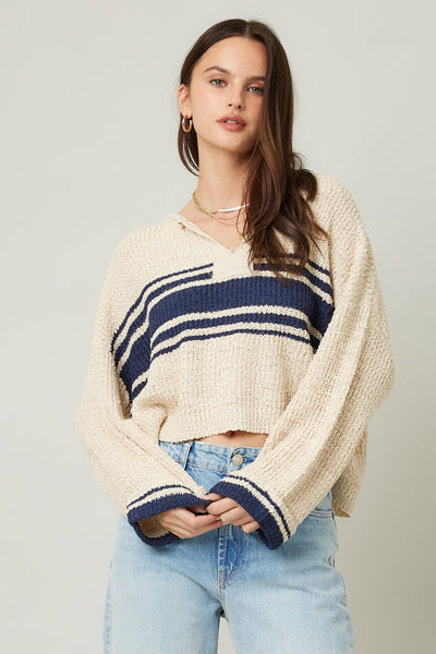 Patch Long Sleeve Sweater