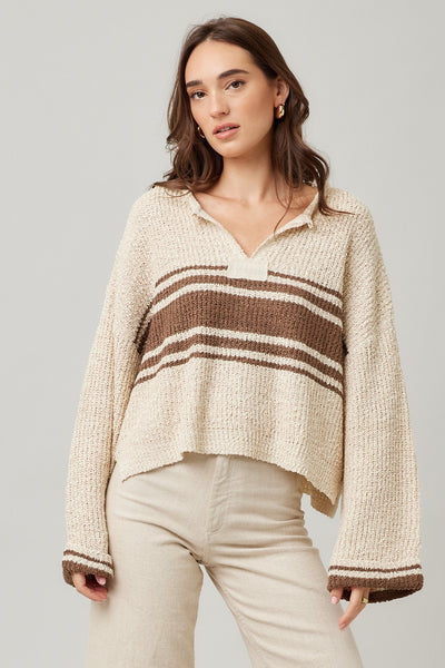 Patch Long Sleeve Sweater