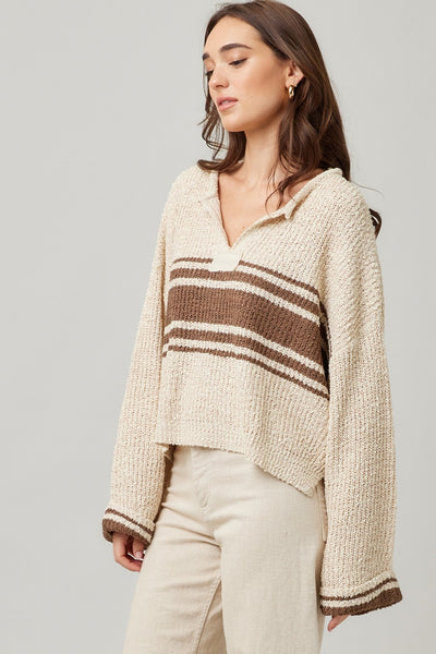 Patch Long Sleeve Sweater