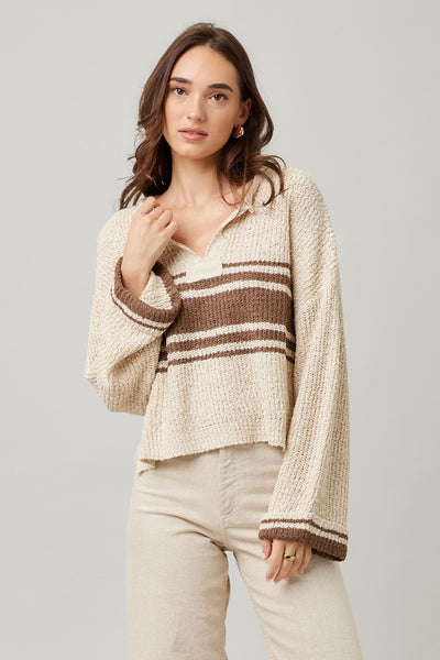 Patch Long Sleeve Sweater