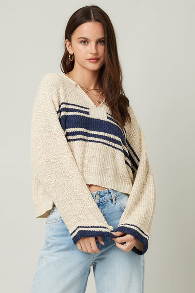 Patch Long Sleeve Sweater