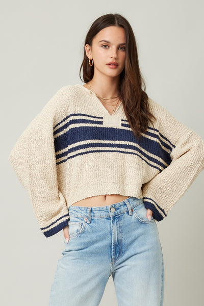 Patch Long Sleeve Sweater