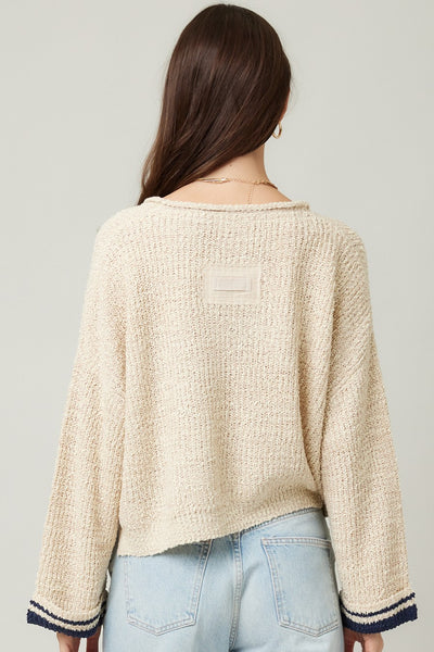 Patch Long Sleeve Sweater