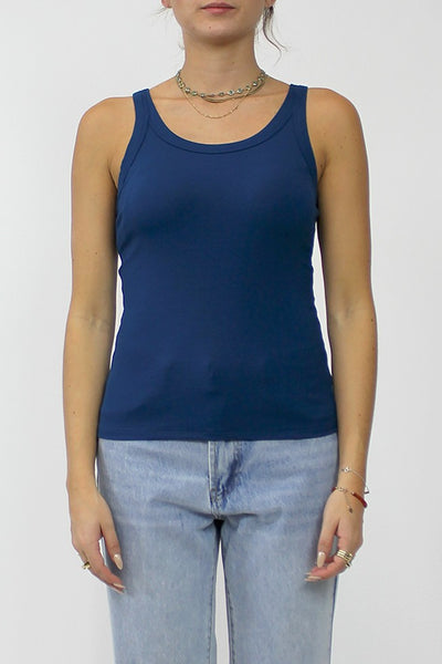 Scoop Neck Tank With Built-in Bra